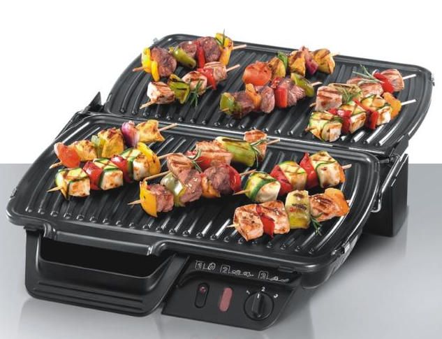 Гриль Tefal прижимний Ultracompact 2000Вт, темп. режимів-3, з`ємні пластини, розкриття на 180°, метал