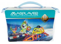 Конструктор Magplayer магнітний набір, бокс, 88ел
