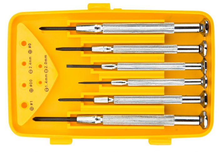 Викрутки TOPEX прецизійні, SL,PH, сталь CrV, набір 6шт