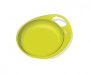 Дитяча тарілка Nuvita дрібна, 6міс+, 2шт, салатовий