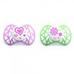 Пустушка Nuvita Air 6міс+, ортодонтична, 2шт, рожевий/зелений