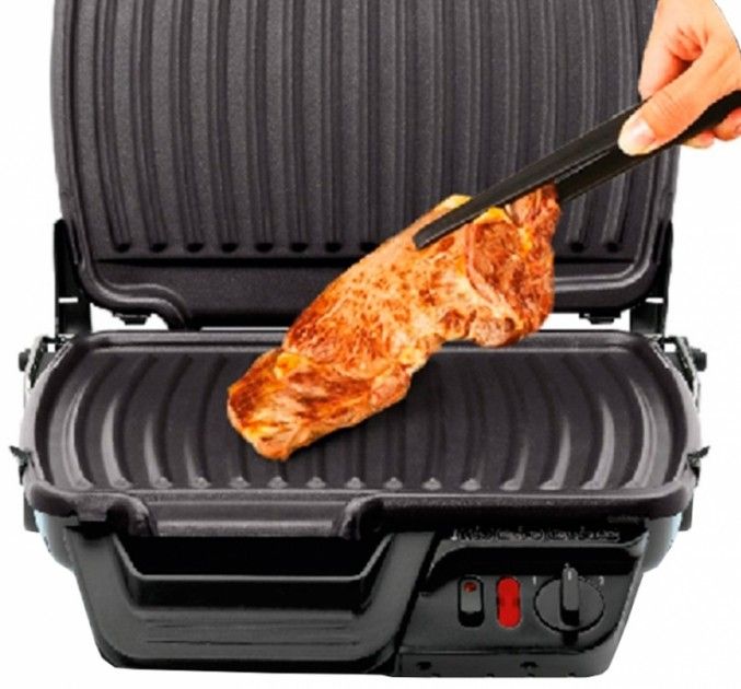 Гриль Tefal прижимний Ultracompact 2000Вт, темп. режимів-3, з`ємні пластини, розкриття на 180°, метал