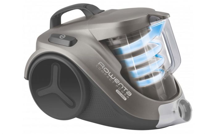Пилосос Rowenta контейнерний Compact Power Cyclonic, 750 Вт, конт пил -1.5л, HEF system 99.9%, чорно-сірий