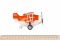 Літак металевий інерційний Same Toy Aircraft світло, музика, помаранчевий