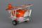 Літак металевий інерційний Same Toy Aircraft світло, музика, помаранчевий