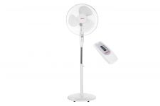 Вентилятор ARDESTO підлоговий, 40см, 45Вт, пульт ДК, опора кругла, білий