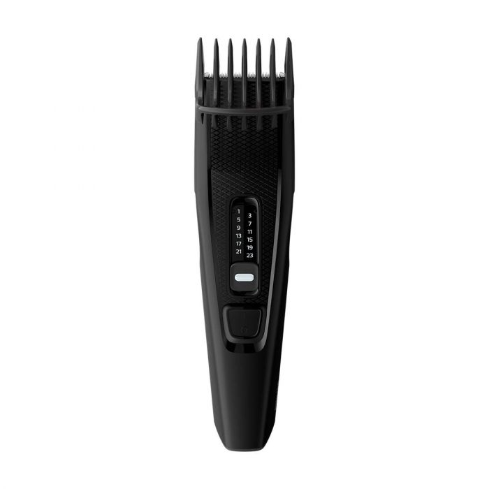 Машинка для стриження  Philips Series 3000, від мережі, роторний мотор, насадок-2, сталь, чорний