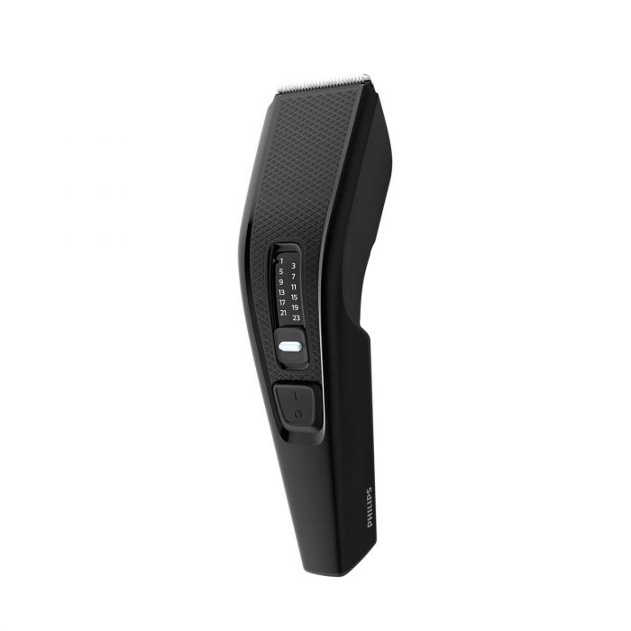 Машинка для стриження  Philips Series 3000, від мережі, роторний мотор, насадок-2, сталь, чорний