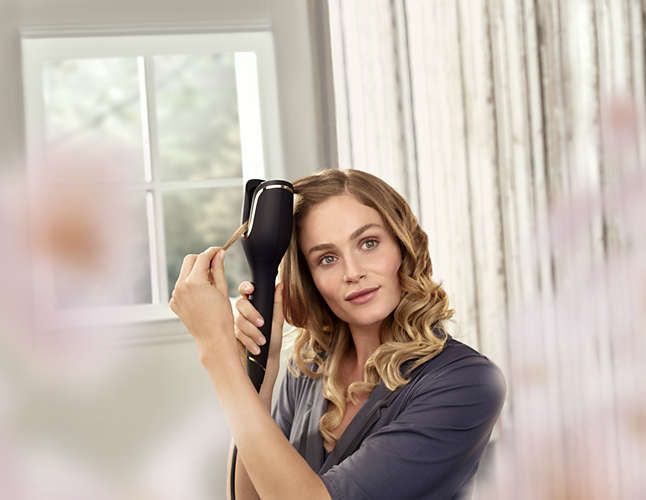 Стайлер  Philips, 34Вт, темп.режимів-3, D -25mm, швидкості - 3, кераміка, чорний
