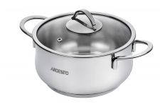 Каструля зі скляною кришкою Ardesto Black Mars, 4.3л, нержавіюча сталь