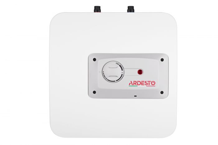 Водонагрівач електр. ARDESTO компакт, 15л, 1,2кВт, монтаж над мийкою, мех. кер-ння, A, Італія, біло-сірий
