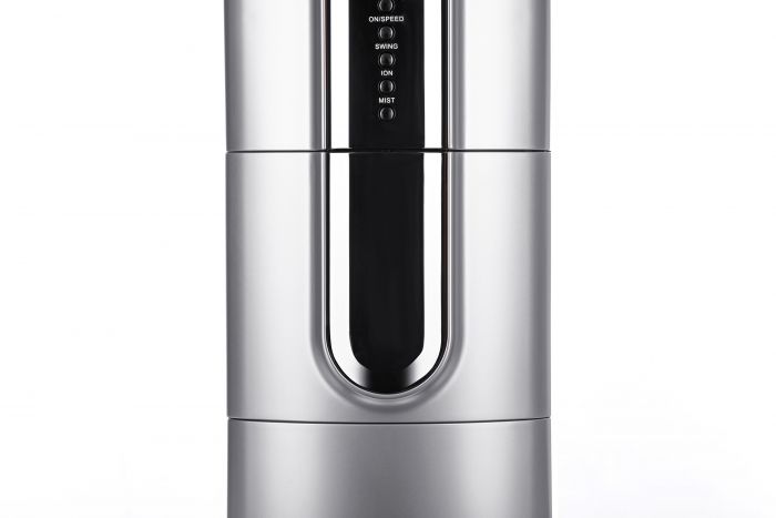 Вентилятор ARDESTO підлоговий, 47см, 100Вт, пульт ДК, дисплей, зі зволоженням, чорно-сірий