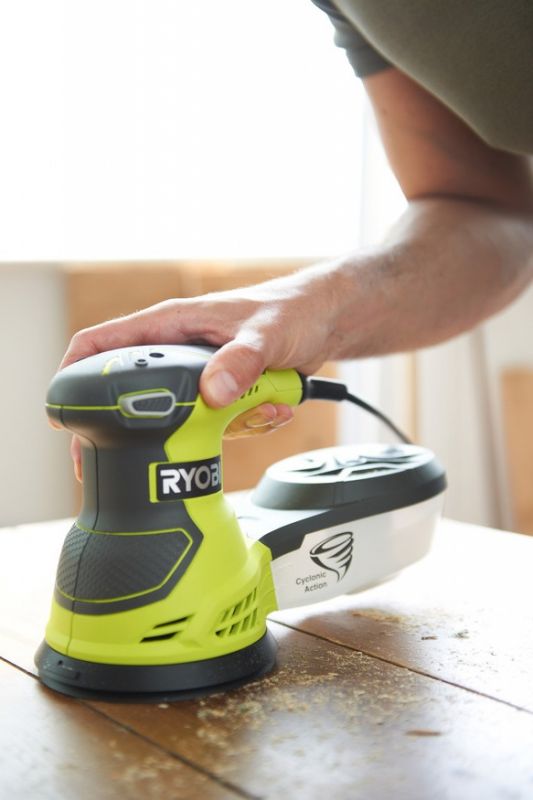 Шліфмашина ексцентрикова Ryobi ROS300 300Вт 125мм 7000-12000об·хв 1.7кг