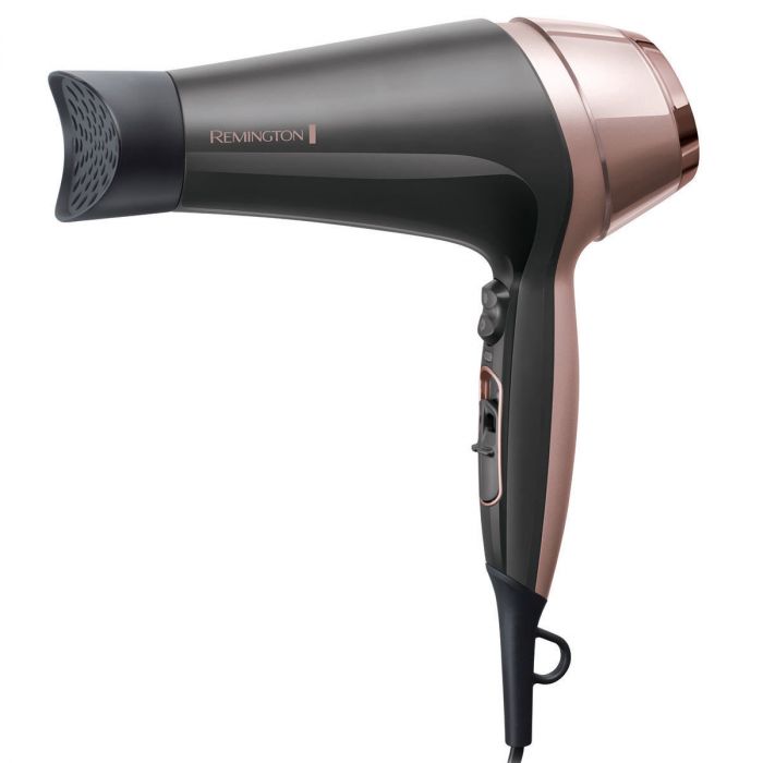 Фен Remington Curl&Straight Confidence, 2200Вт, 3 режими, дифузор,гребінець,іоніз-я, хол. обдув, чорно-беж