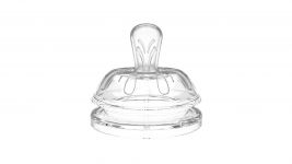 Соска Nuvita 0міс+, силіконова з клапаном, дуже повільний потік, 2шт