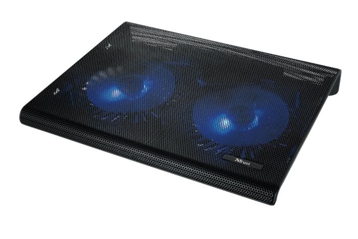 Підставка для ноутбука Trust Azul, до 17.3", 2xUSB-A, BLUE LED, чорний