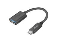 Адаптер Trust Calyx USB-C > USB3.0, 0.09м, чорний