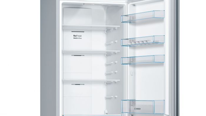 Холодильник Bosch знижн. мороз., 203x60x67, xолод.відд.-279л, мороз.відд.-87л, 2дв., А++, NF, нерж