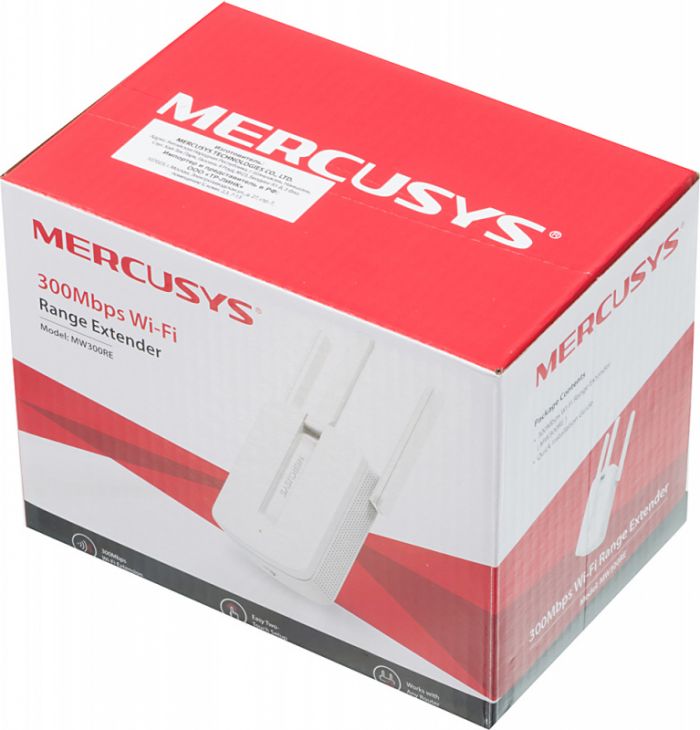 Розширювач покриття WiFi MERCUSYS MW300RE N300
