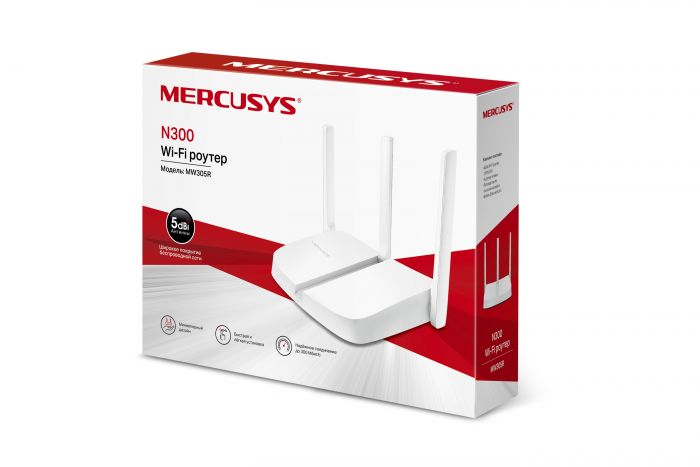 Маршрутизатор MERCUSYS MW305R N300, 3xFE LAN, 1xFE WAN