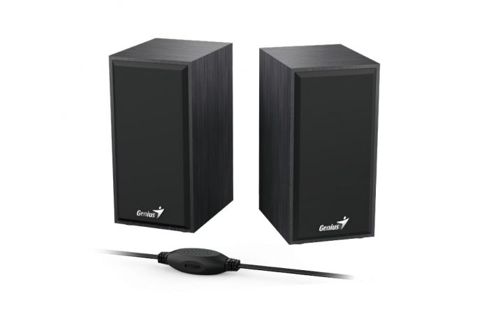 Акустична система Genius SP-HF180, 2.0, USB-А, mini-jack, чорний