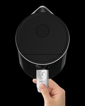 Електрочайник Tefal DIGITAL, 1.7л, LED дисплей, з подвійними стінками, глянець, чорний