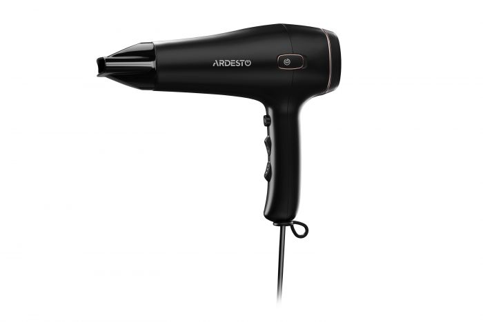 Фен Ardesto HD-Y210, 1750-2100Вт, 2 швидкості, 3темп.режими, авто.змотування шнура, чорний
