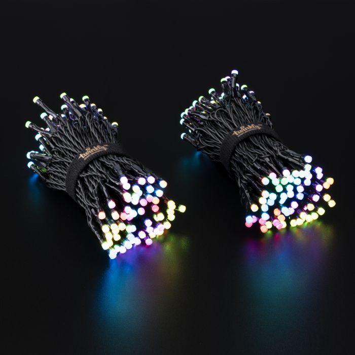 Гірлянда Smart LED Twinkly Strings RGB 250 IP44 20м кабель чорний