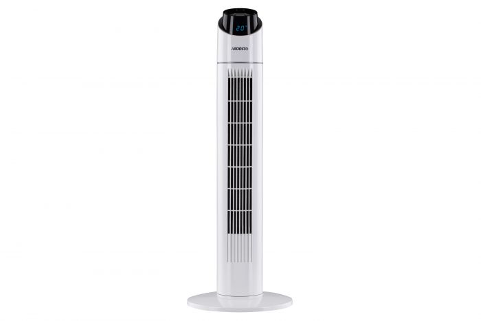 Вентилятор ARDESTO FNT-R36X1W колонний, 90см, 50Вт, пульт ДК, дисплей, чорно-білий