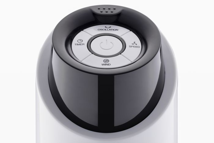 Вентилятор ARDESTO FNT-R36X1W колонний, 90см, 50Вт, пульт ДК, дисплей, чорно-білий