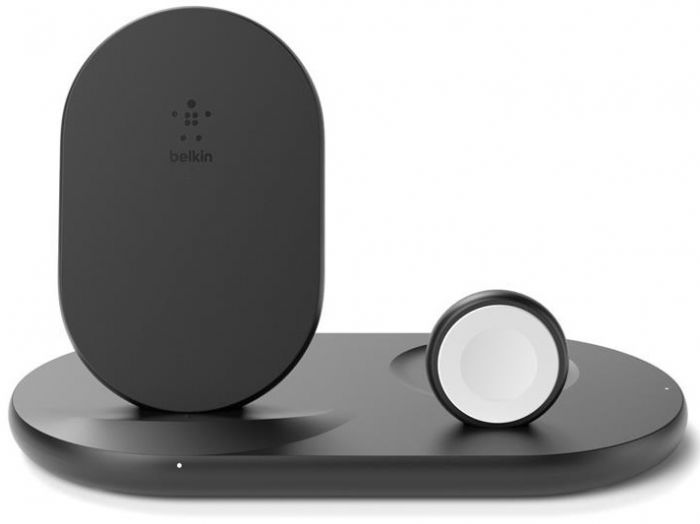 Зарядний пристрій бездротовий Belkin 3в1 iPhone/Watch/AirPods, чорний