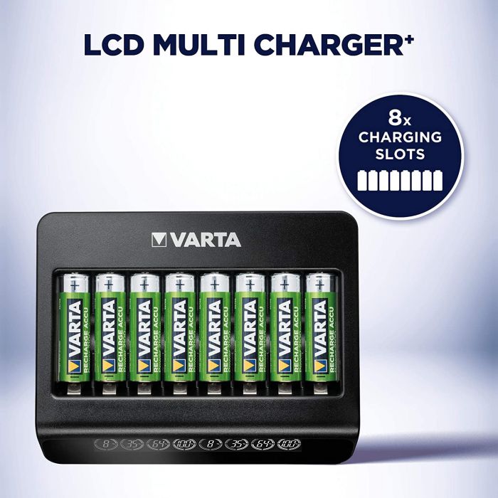 Зарядний пристрій Varta LCD Multi Charger PLUS АА/АААх8