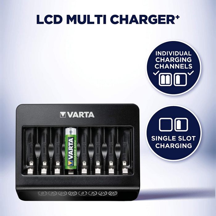 Зарядний пристрій Varta LCD Multi Charger PLUS АА/АААх8