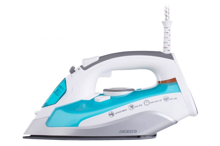 Праска Ardesto IR-C2228-TQ, 2200Вт, 280мл, паровий удар-100гр, керам. підошва,  голубий