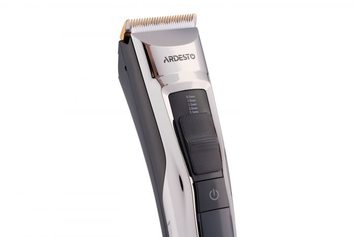 Машинка для стрижки Ardesto HC-Y30-DBS, мережа+акум., насадок-6, сталь+кераміка, чорний