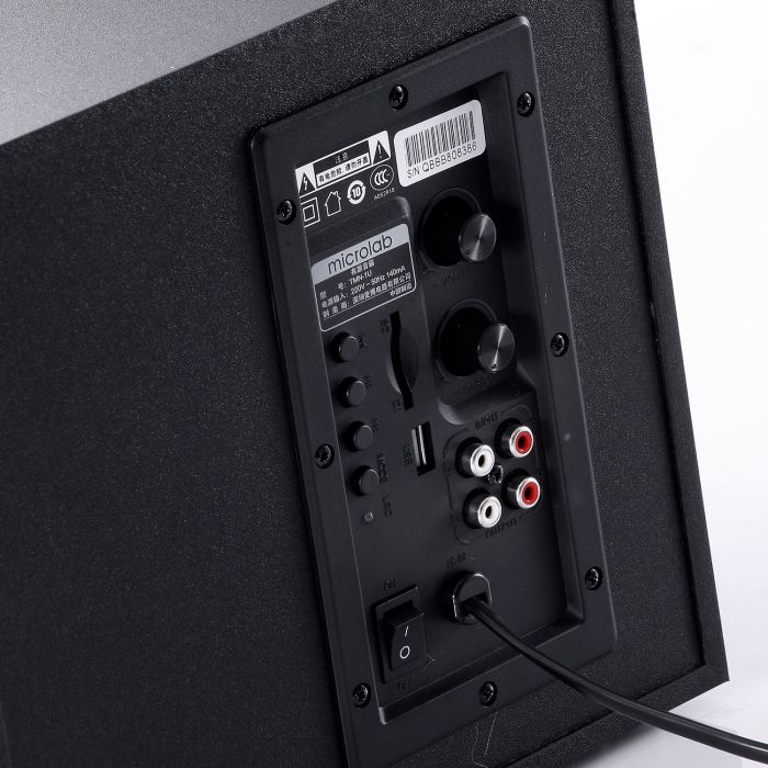 Акустична система MICROLAB TMN-9U 2.1, 40W, mini-jack, USB, SD, чорний