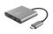 Хаб Trust Dalyx 3-in-1 USB-С > USB-А 3.2/USB-С/HDMI, Алюміній, 0.1м, чорний