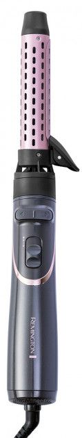 Фен-щітка Remington Curl & Straight Confidence, 800Вт, 2 режими, іоніз-я, оберт., хол. обдув,кейс, кераміка, сірий