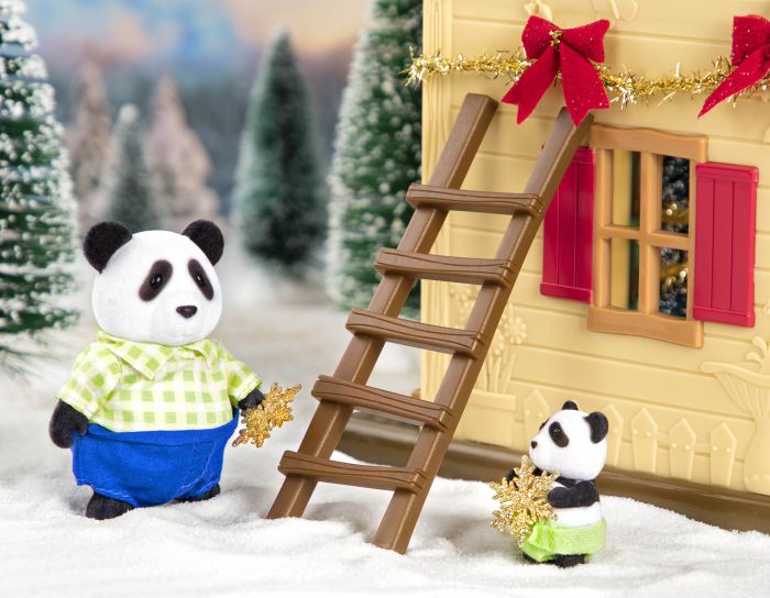 Набір фігурок Li`l Woodzeez Сім'я Панд 4од, книжка EN