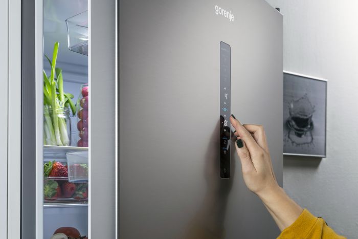 Холодильник з нижн. мороз. камерою Gorenje NRC6204SXL5M, 178х66х60см, 2 двері, 255( 106)л, А++, NF+, Інв. , Зона св-ті, Зовн. Ди