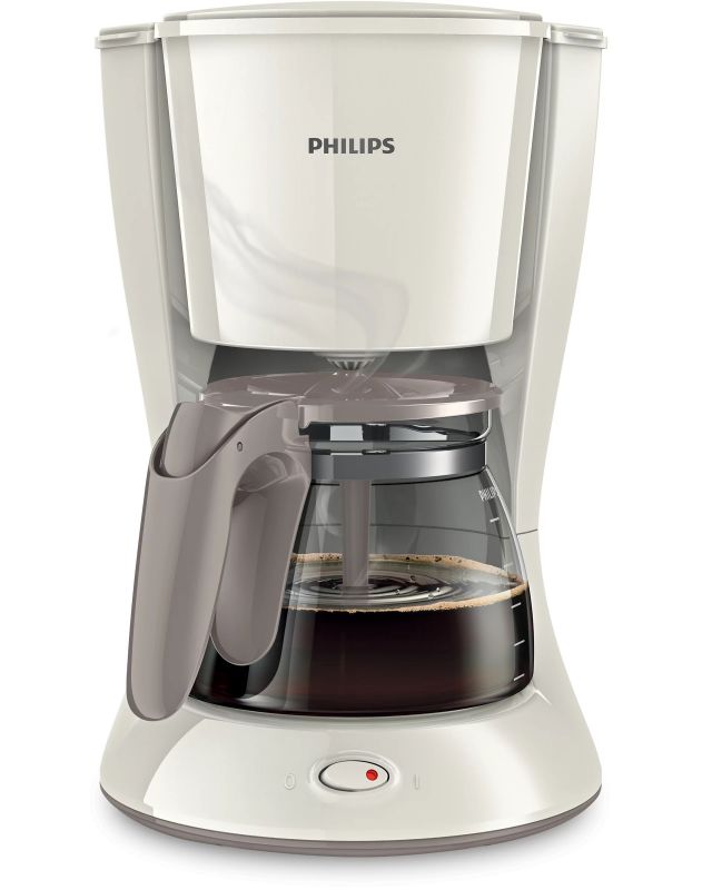 Кавоварка Philips крапельна Daily Collection 1.2л, мелена, LED-підсвітка, білий