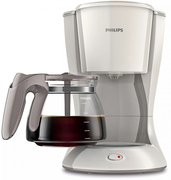 Кавоварка Philips крапельна Daily Collection 1.2л, мелена, LED-підсвітка, білий