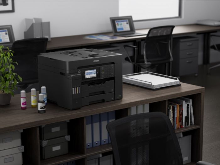 БФП ink color A3 Epson EcoTank L15160 32_32 ppm Fax DADF Duplex USB Ethernet Wi-Fi 4 inks Pigment