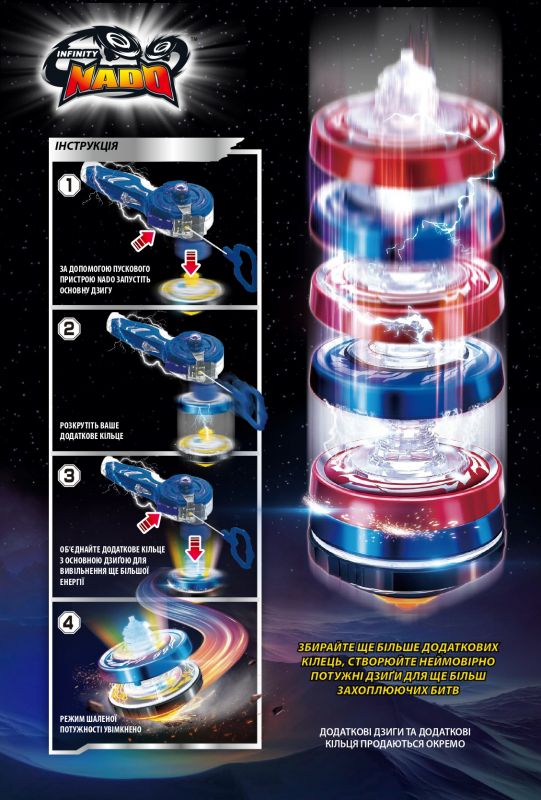 Ігровий набір Infinity Nado V Deluxe Battle Set Крила Ареса проти Вогняного Дракона (Ares' Wings vs Fiery Dragon)