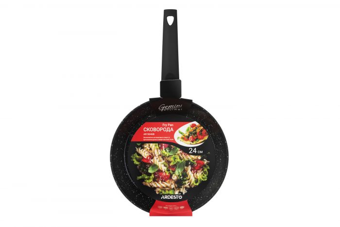 Сковорода Ardesto Gemini Gourmet Spoleto, 24см, алюміній, чорний