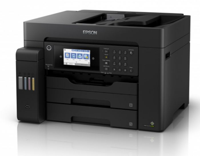 БФП ink color A3 Epson EcoTank L15150 32_22 ppm Fax DADF Duplex USB Ethernet Wi-Fi 4 inks Pigment
