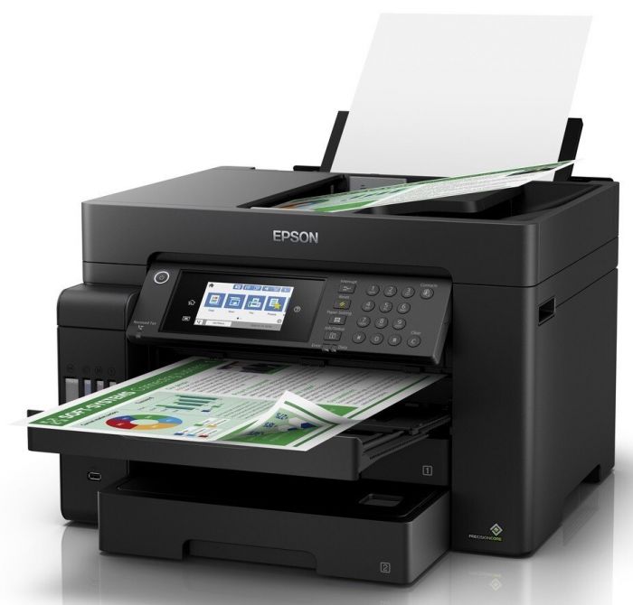 БФП ink color A3 Epson EcoTank L15150 32_22 ppm Fax DADF Duplex USB Ethernet Wi-Fi 4 inks Pigment