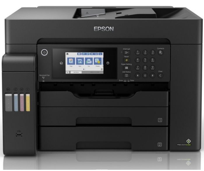 БФП ink color A3 Epson EcoTank L15150 32_22 ppm Fax DADF Duplex USB Ethernet Wi-Fi 4 inks Pigment