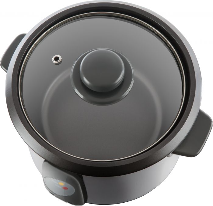 Рисоварка Sencor, 500Вт, чаша-1,5л, електр. керування , знімна кришка, нерж. сталь, сірий