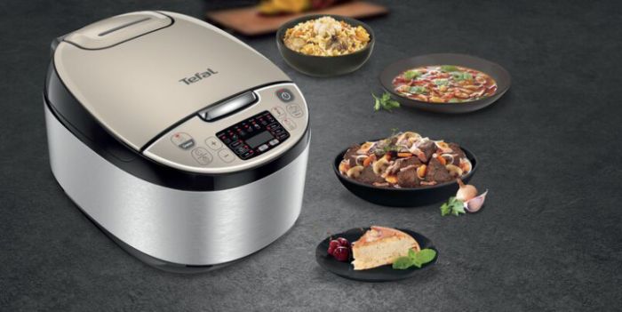 Мультиварка Tefal Essential, 750Вт, чаша-5л, електронне керув., пластик, сірий